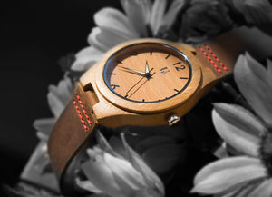 Groomsmen Gift Ideas - Engraved Groomsmen Wooden Watches Leather Band