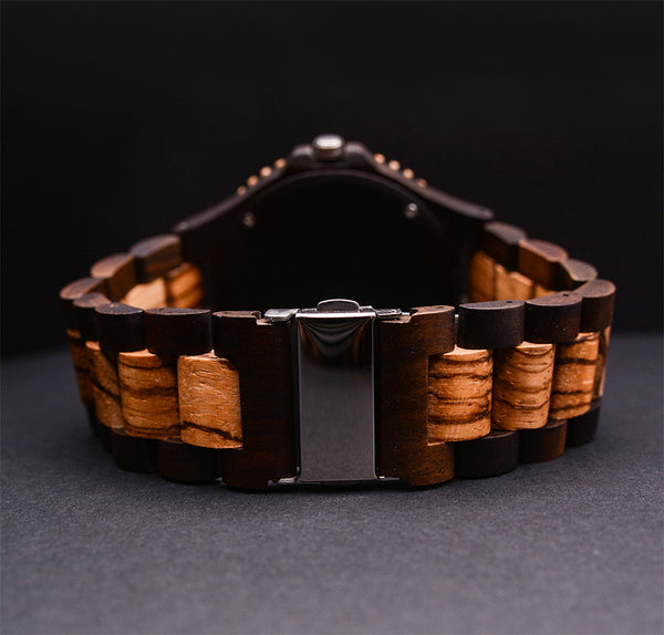 Timeless Elegance: Classic Men's Skeleton Wooden Watch for Distinctive Style