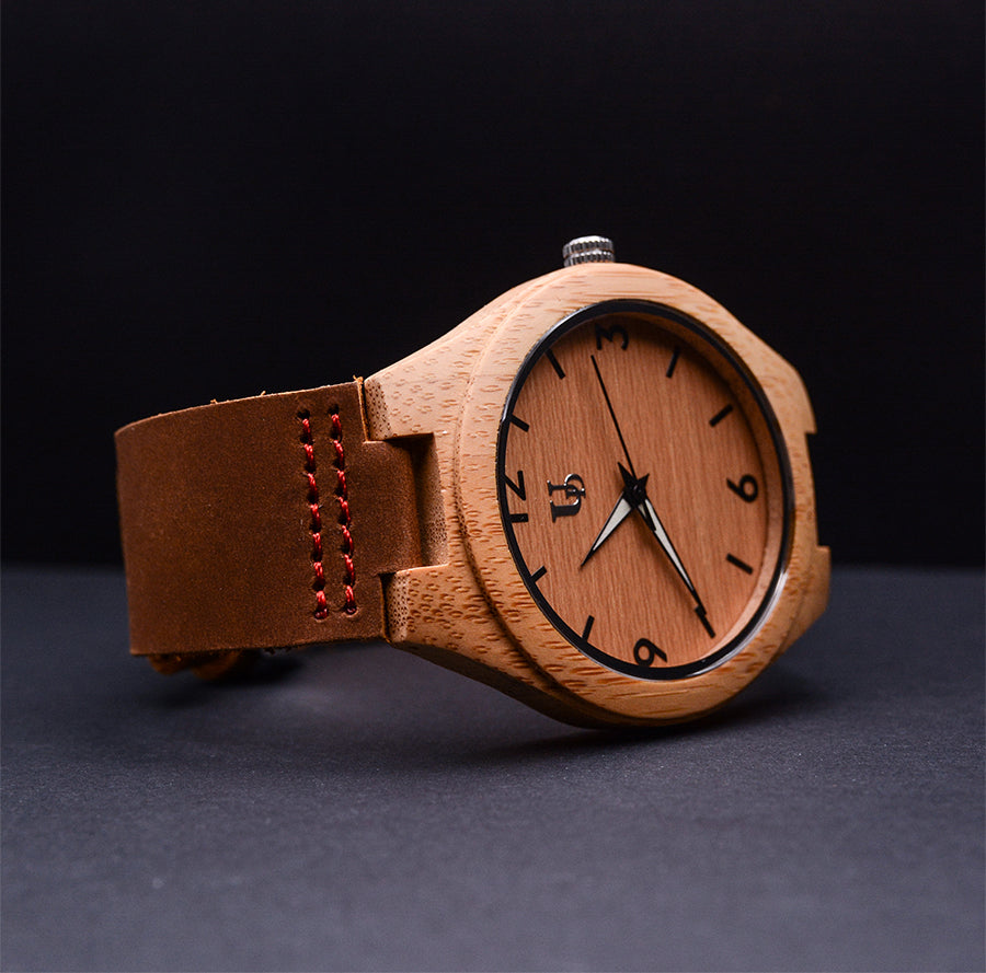 Wooden Watches: Personalized Engraved Bamboo Wood Watches with