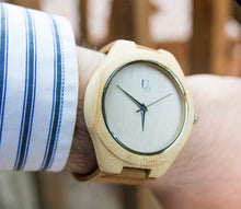 Minimalist Engraved Bamboo Watches With Premium Leather Band