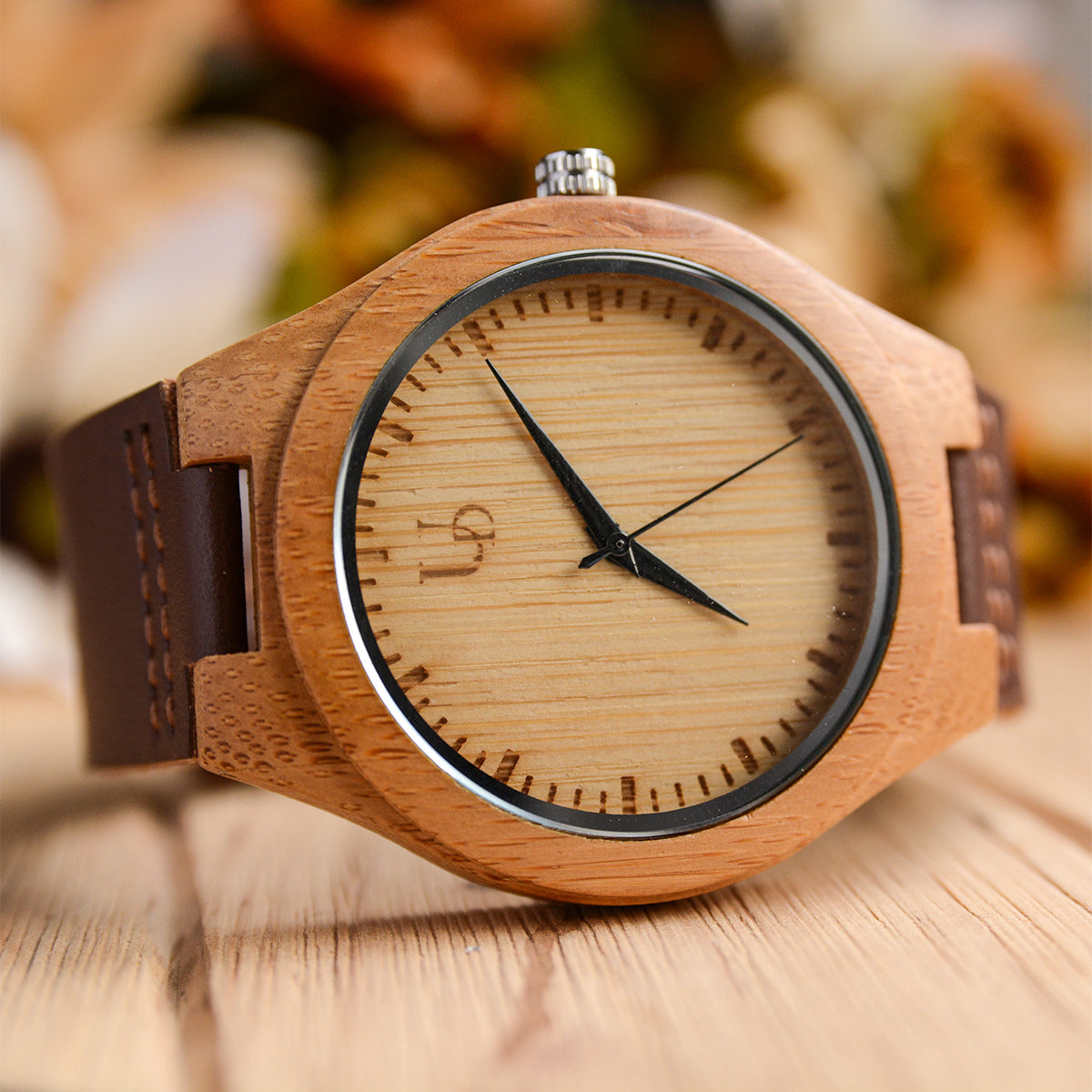 Minimalist Couple Wood Watches with Premium Leather Straps – Urban