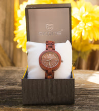 Handcraft Skone Ladies' Analog Stylish Red Wood Watch