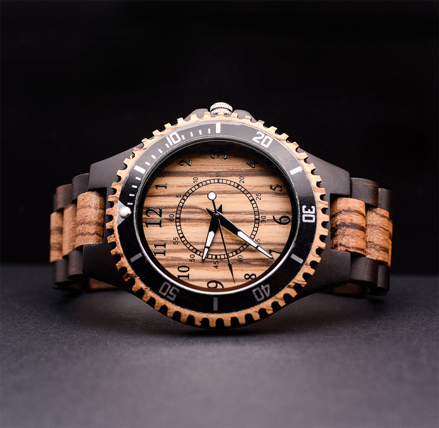 Engraved Wooden Watch