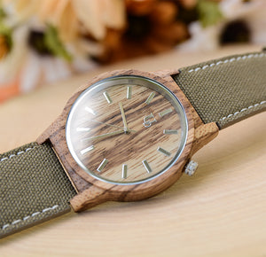 anniversary gift for husband - engraved wood watch